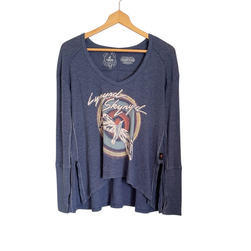 Trunk Ltd Lynyrd Skynyrd Long Sleeve Oversized Grpahic Thermal Top size S